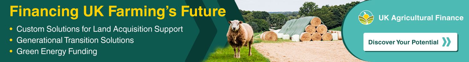 UK Agricultural Finance advert on farm machinery website
