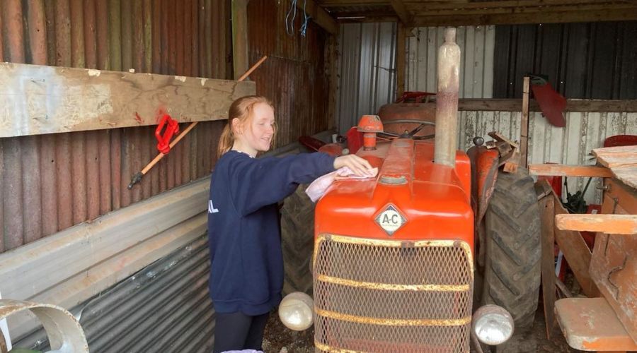 A vintage Allis Chalmers tractor restored by Charlotte Wilson from Northallerton will be one of the highlights of Tractor Fest this summer.