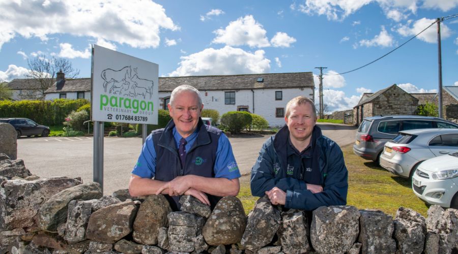 David Black, senior director of Paragon Veterinary Group and Rob Simmons, veterinary surgeon, director and lead vet for advanced breeding.