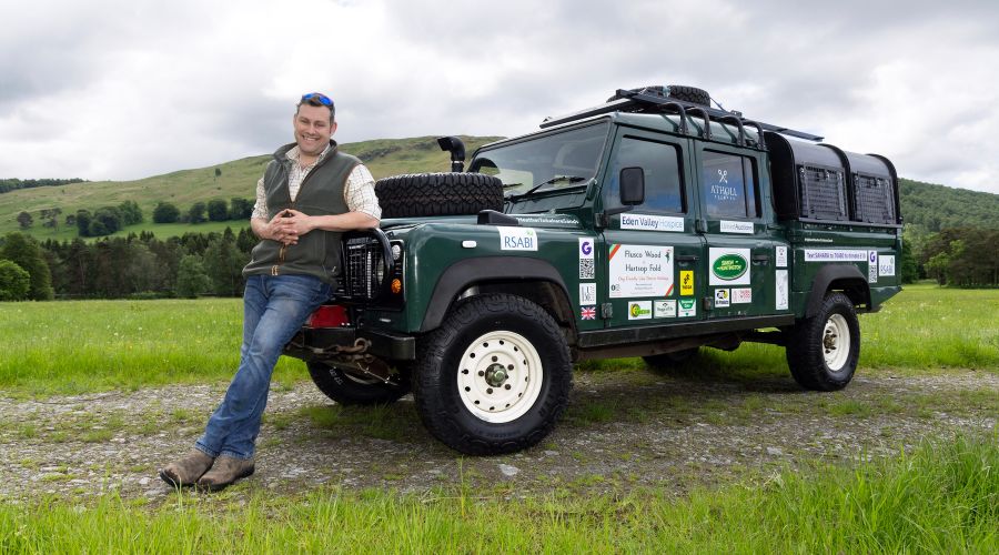 Hugh Chamberlain of Atholl Estates embarks on a 5,000-mile drive from Scotland to Sahara in tribute to Tony Rawlings.