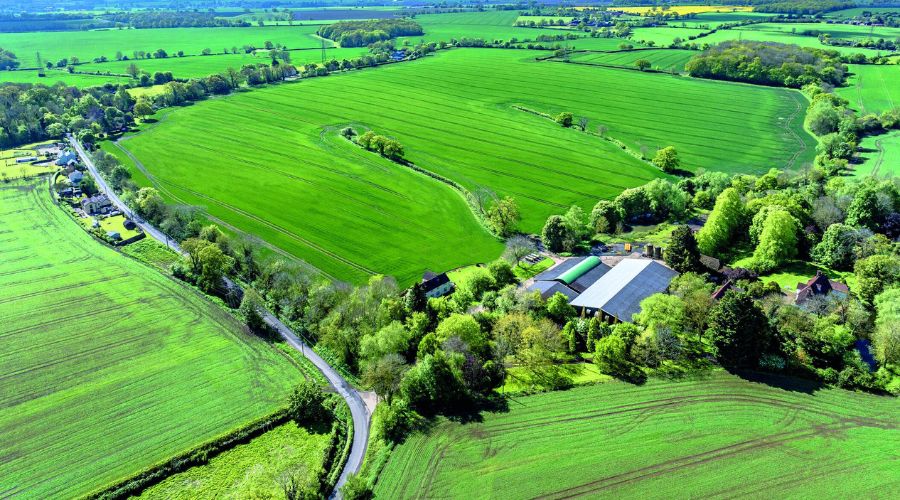 A 900-acre farm located in the picturesque village of Little Sampford in North Essex, Tewes Farm, has been put up for sale for £10,950,000. 