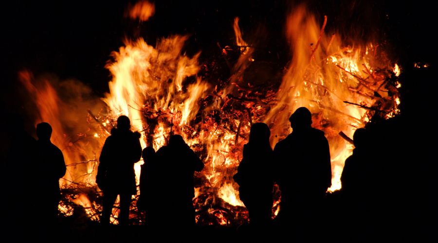 Last evening farmers and group Enough is Enough lit bonfires across Wales to highlight the importance of agriculture amid general election. 
