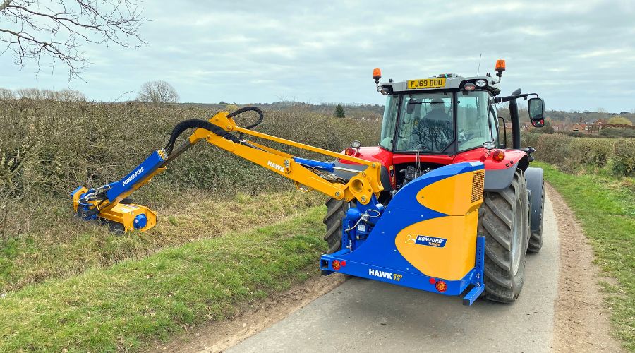 Bomford Turner has announced the launch of its latest reach arm mower, Hawk Evo 7.5P Power Plus. 