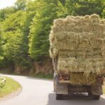 Lincolnshire Police witnessed a teenager allegedly driving a tractor with hay bales while using his phone.