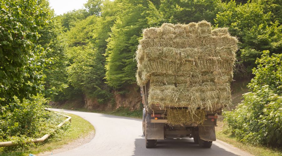 Lincolnshire Police witnessed a teenager allegedly driving a tractor with hay bales while using his phone.