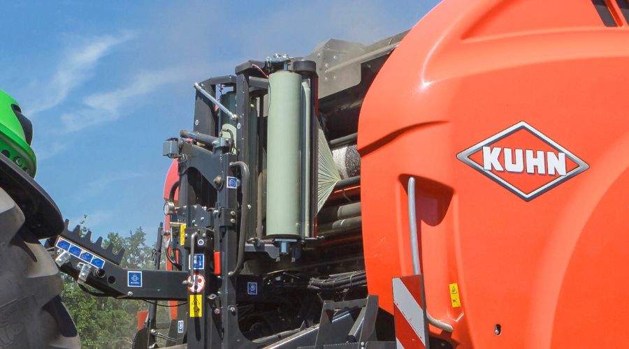 Kuhn Farm Machinery has extended the option of its innovative Twin-reel film binding technology to its FB 3130 baler. 