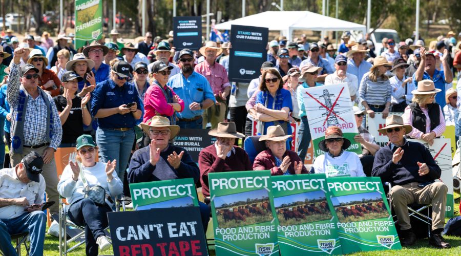 National Farmers’ Federation (NFF) said 2,000 Australian farmers attended the protest in front of the nation’s Parliament House in Canberra.