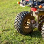 close up of the back of an ATV