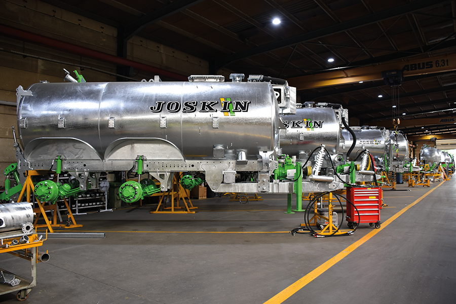 Joskin slurry tanker manufacturing plant