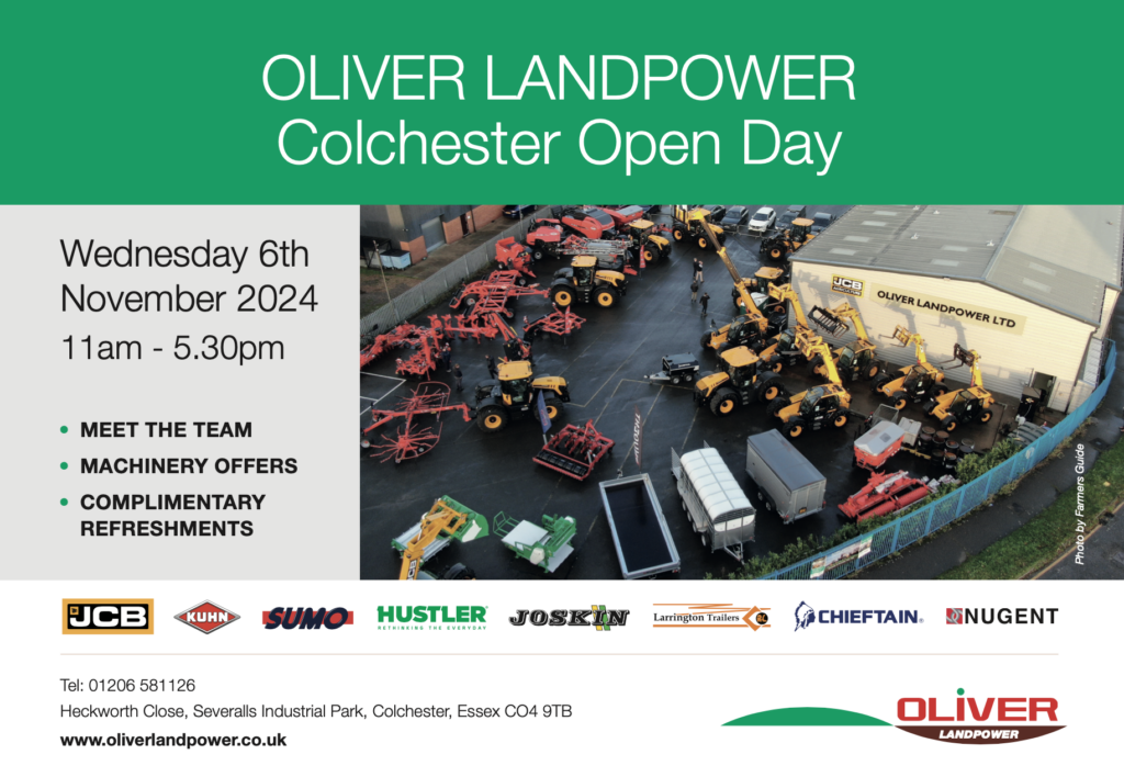 Oliver Landpower Open Day event on farm machinery website