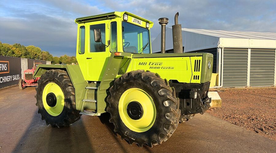 The concluding Cheffins Vintage auction of 2024 attracted bidders, showcasing a range of machinery, including the 1991 MB-Trac 1600.