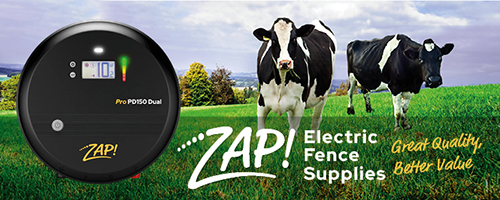 Zap Fencing advert on farm machinery website