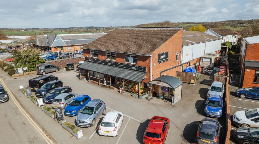 Legge's farm shop and car park