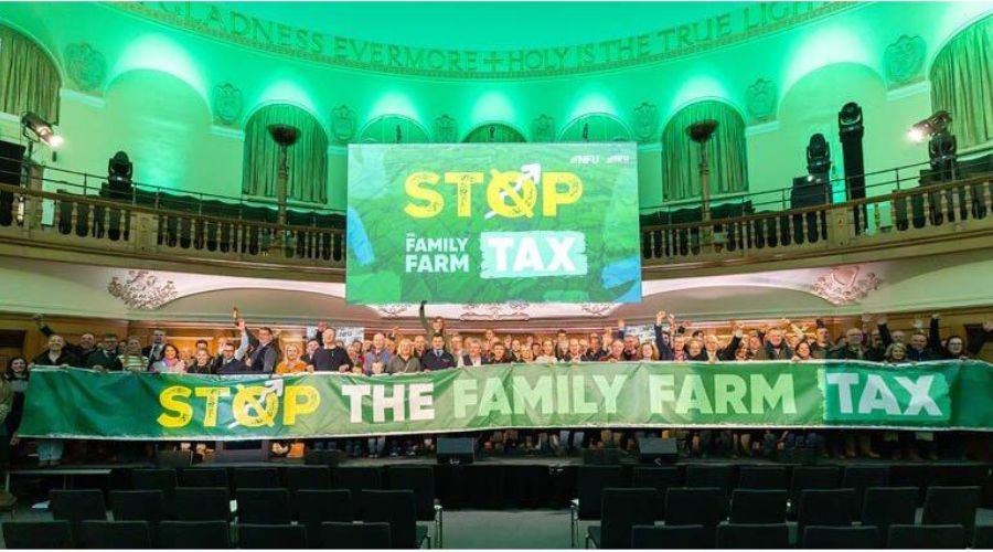 NFU said that more than 260,000 people signed its petition to stop the government’s changes to inheritance tax relief on farm property. 