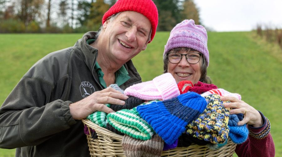 Congregation of St Mary’s Church in Dunblane was busy knitting hats to keep farmers and raising awareness of agricultural charity RSABI.   