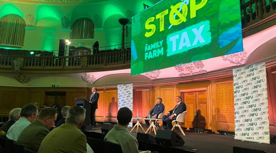 1,800 farmers took part in a mass lobby organised by the NFU to speak out against the inheritance tax changes announced by the government. 