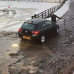 A family-run Mainsgill Farm Shop in Richmond, North Yorkshire, shared a video of a shoplifter driving into a worker during shocking escape.