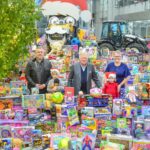 JCB’s third annual Christmas Toy Appeal has delivered a record haul of gifts for distribution to children in Staffordshire and Wrexham. 