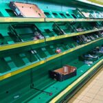 supermarket shelves empty