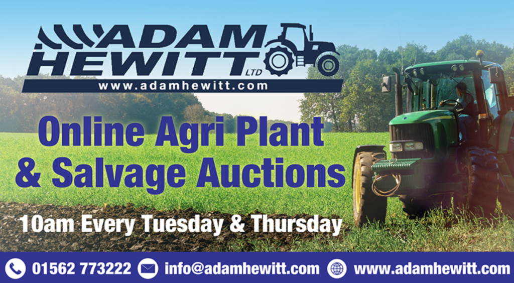 Adam Hewitt auction event on farm machinery website