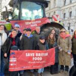 Farming families gathered on Whitehall before delivering letters written by children to PM Keir Starmer, in regard to inheritance tax reliefs.