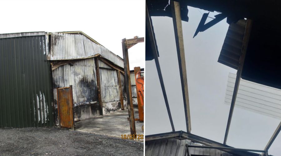 The 37-year-old man from Bursledon had been helping his friend repair a fire-damaged storage barn at Dodwell Farm Limited on Pylands Lane.