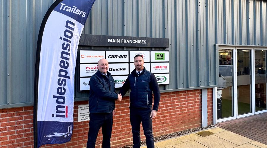 Crawfords Group was appointed as authorised dealer for Indespension trailers in Essex, East Hertfordshire, Kent, Sussex, Surrey, Hampshire, and East Berkshire.