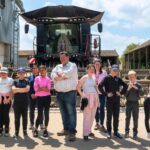 The Country Trust engages children in agricultural life, showing them machinery so they can learn about problem-solving and engineering.