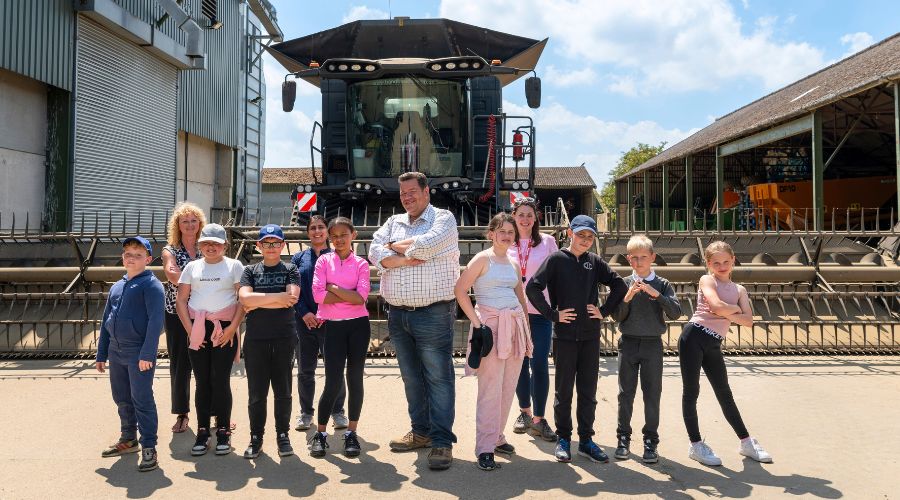 The Country Trust engages children in agricultural life, showing them machinery so they can learn about problem-solving and engineering.