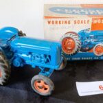 Model of a diecast Chad Valley Fordson Major tractor was one of the highlights of the CCM Skipton’s March sale of Border Fine Arts, Beswick.